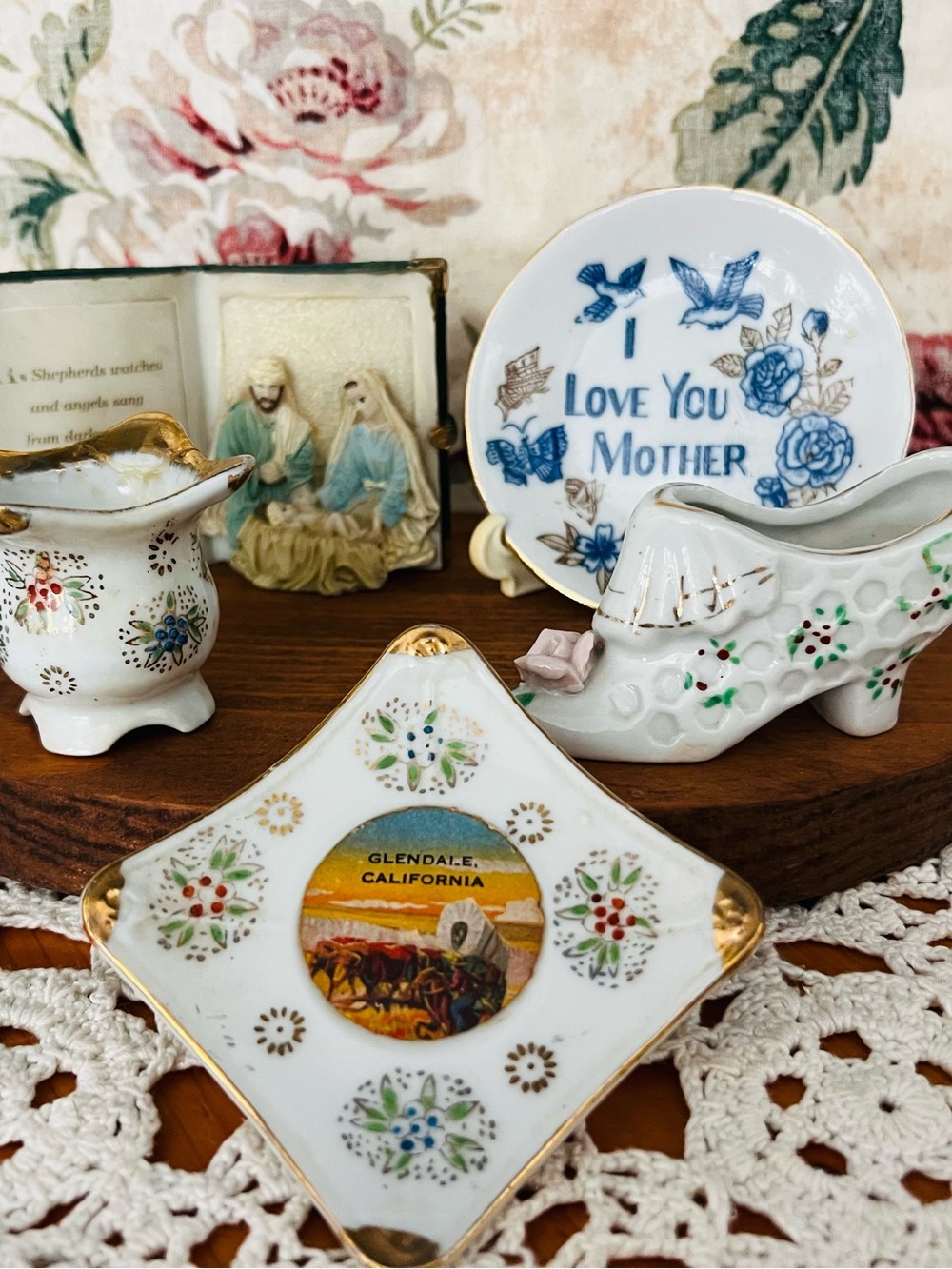 Porcelain Decorative Trinkets 5 pcs